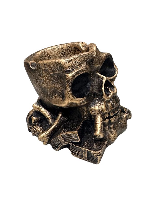CINZEIRO CRANIO COM DADOS DOURADO
