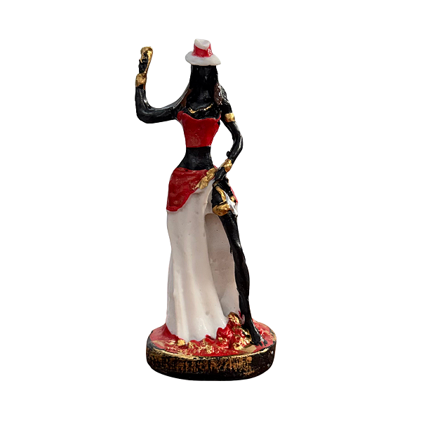 ORIXÁ PQ MALANDRA 10 CM EM RESINA