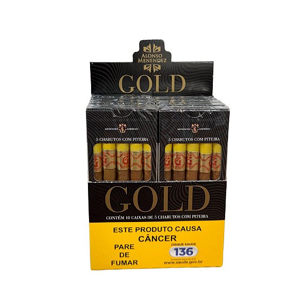 CIGARRILHA GOLD 10 MAÇOS