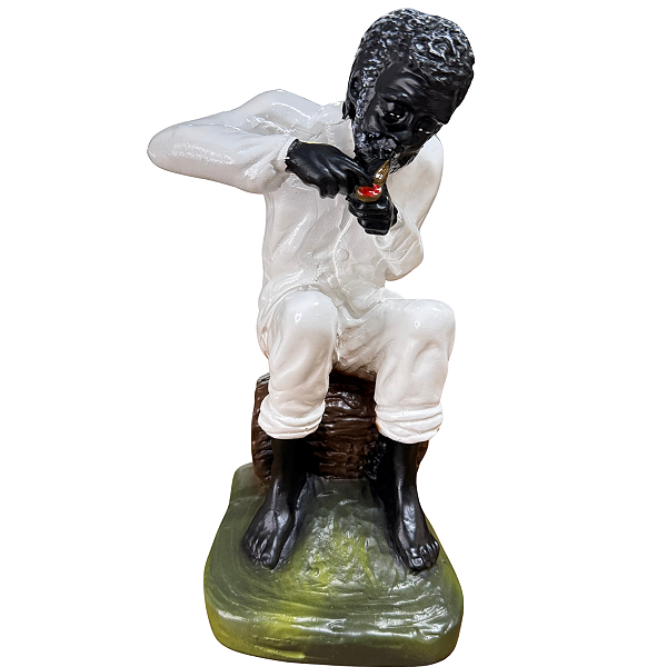 IMAGEM DE GESSO PRETO VELHO