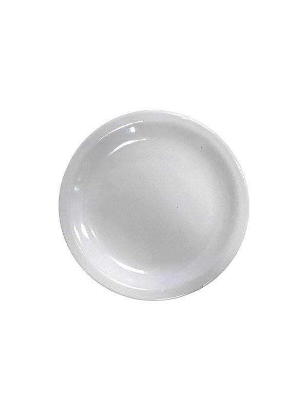 PRATO DE SOBREMESA BRANCO 19 CM