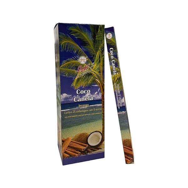 INCENSO VARETA - COCO E CANELA BOX C/ 25UN
