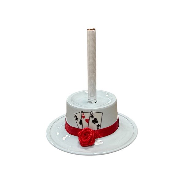 SUPORTE DE CIGARRO CHAPÉU BRANCO