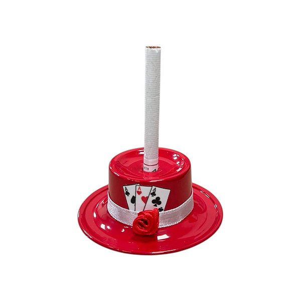 SUPORTE DE CIGARRO CHAPÉU VERMELHO