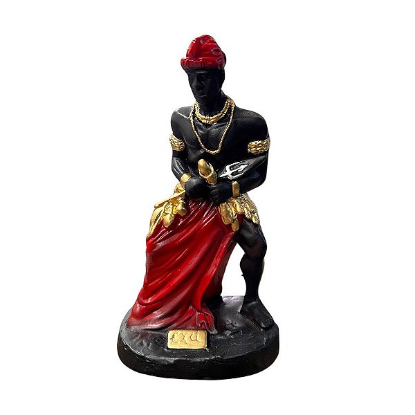 IMAGEM DE GESSO ORIXÁ EXÚ 25CM