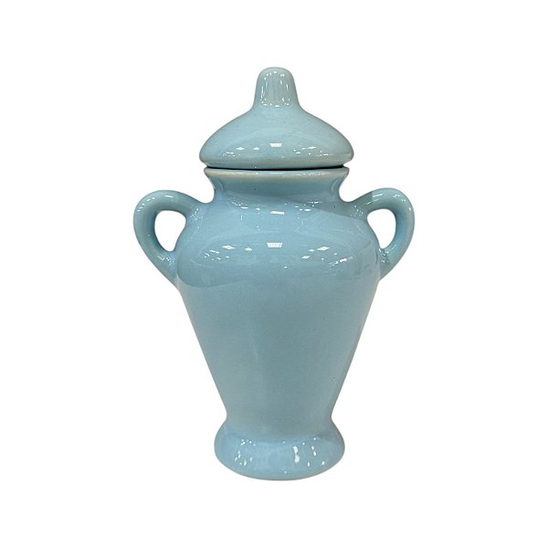 QUARTINHA DE LOUÇA AZUL CLARO COM ASA 15