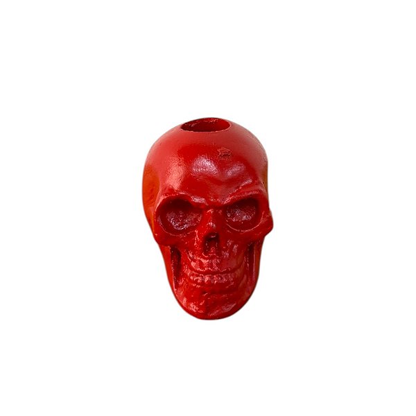 SUPORTE CHARUTO CAVEIRA VERMELHO