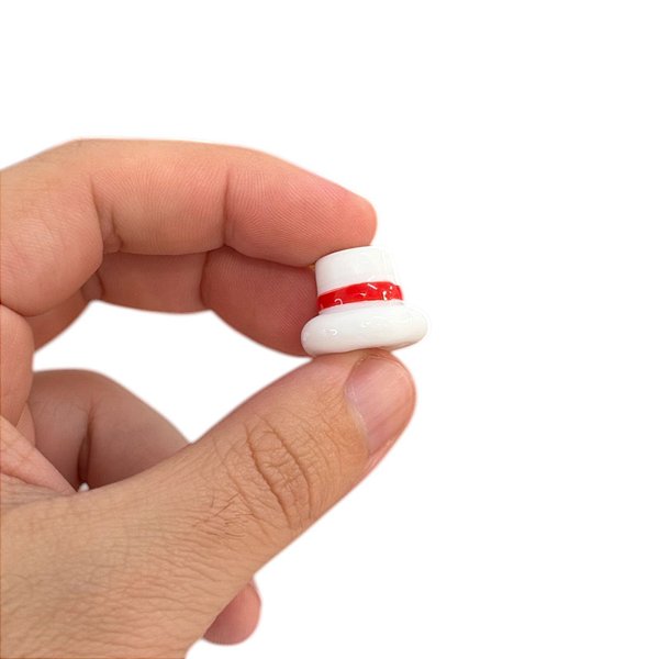 CARTOLA COM FURO M BRANCO E VERMELHO