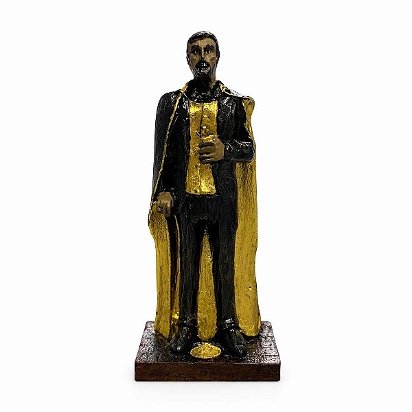EXÚ DO OURO DOURADO 15 CM EM RESINA