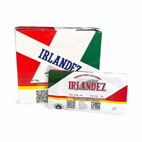 FUMO P/ CACHIMBO IRLANDEZ CHOCOLATE 45G - DISPLAY 10 UN