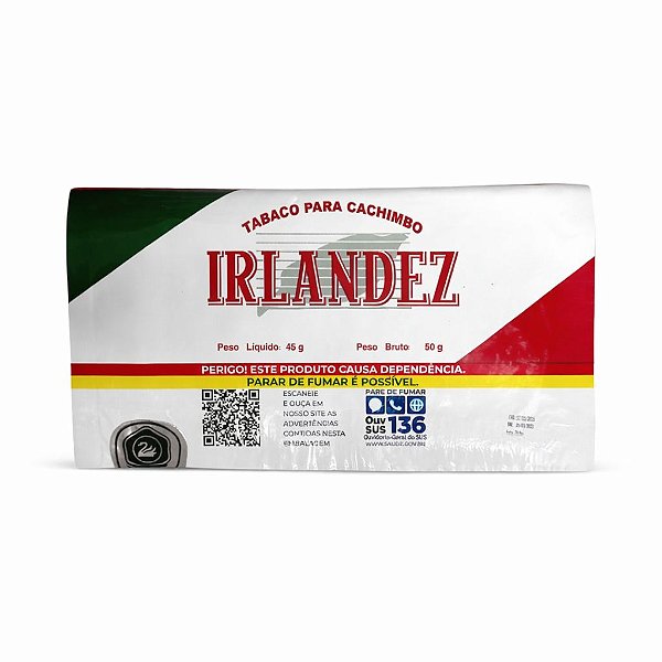 FUMO P/ CACHIMBO IRLANDEZ CHOCOLATE 45G - UNITÁRIO