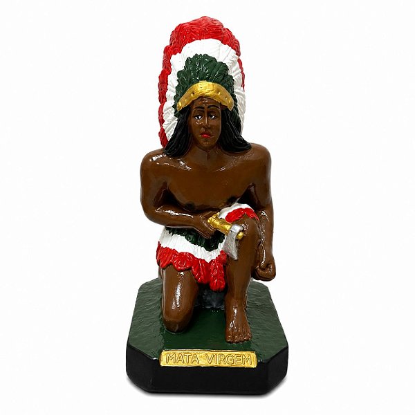IMAGEM DE GESSO CAB. MATA VIRGEM 20CM