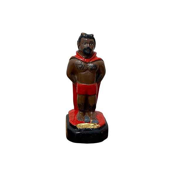 IMAGEM DE GESSO EXÚ VELUDO 12 CM