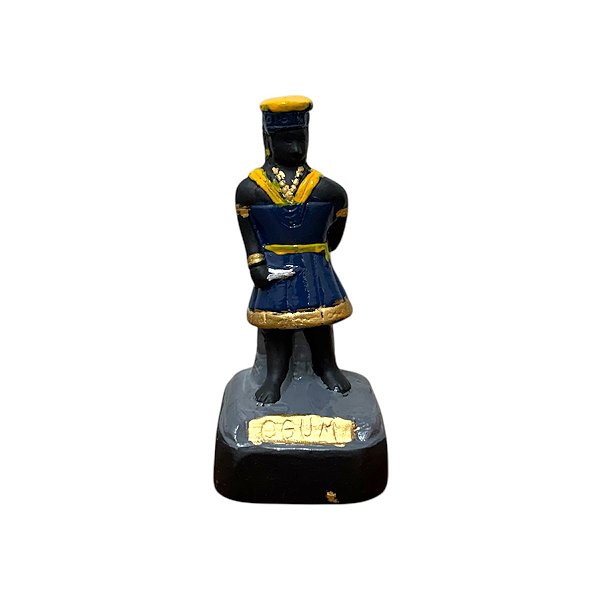 IMAGEM DE GESSO ORIXÁ OGUM 12 CM