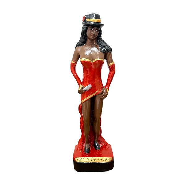 IMAGEM DE GESSO P.G. NAVALHA VESTIDO VERMELHO 20CM