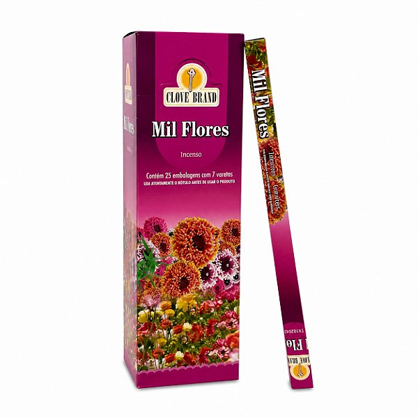 INCENSO VARETA - MIL FLORES BOX C/ 25UN