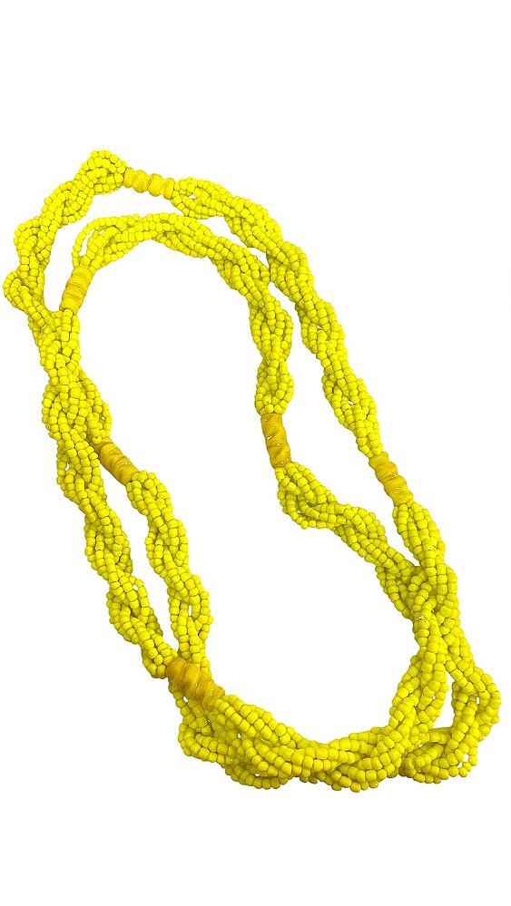 BRAJA DE MIÇANGÃO 7 FIOS AMARELO OPACO