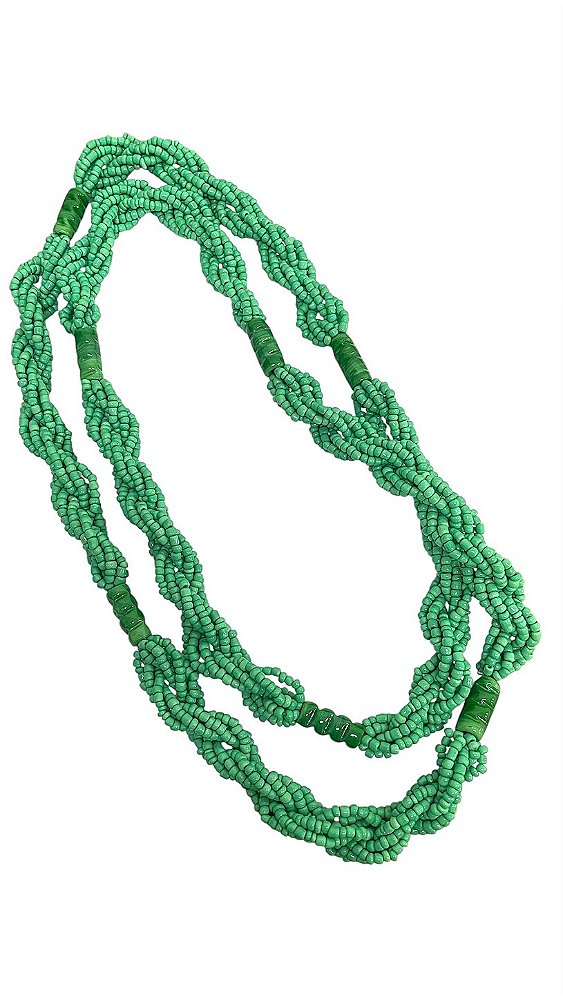BRAJA DE MIÇANGÃO 7 FIOS VERDE OPACO