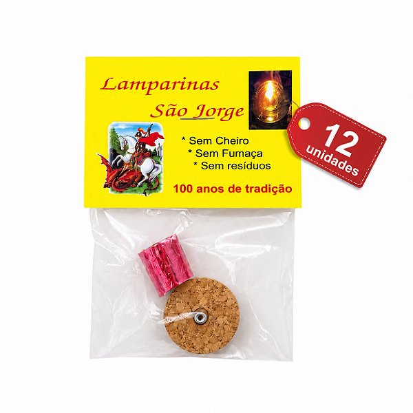 LAMPARINA SÃO JORGE PACOTE 12UN
