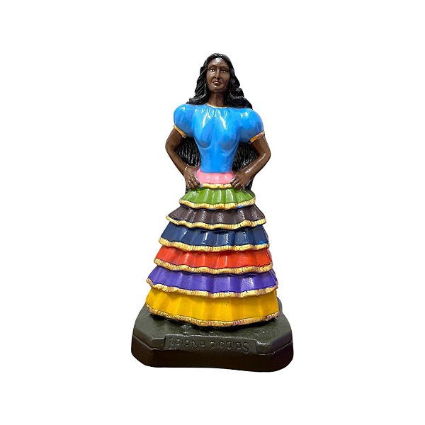 IMAGEM DE GESSO BAIANA SETE SAIAS 20 CM