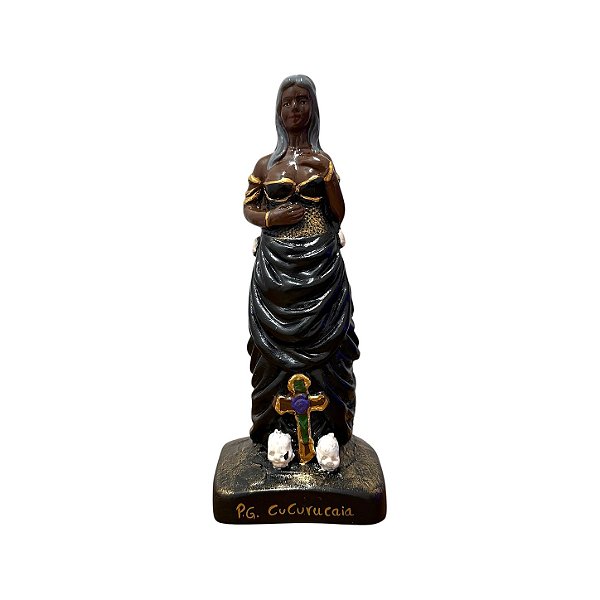 IMAGEM DE GESSO POMBA GIRA CUCURUCAIA 20 CM
