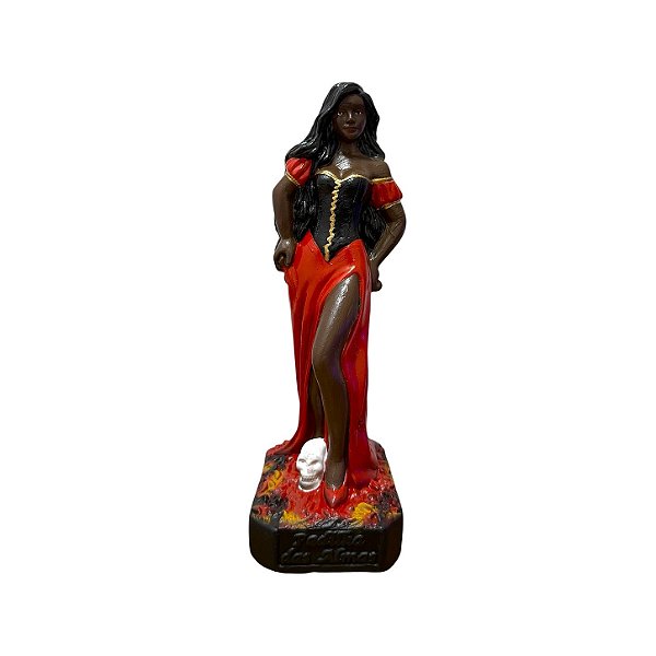 IMAGEM DE GESSO POMBA GIRA PADILHA DAS ALMAS 20 CM
