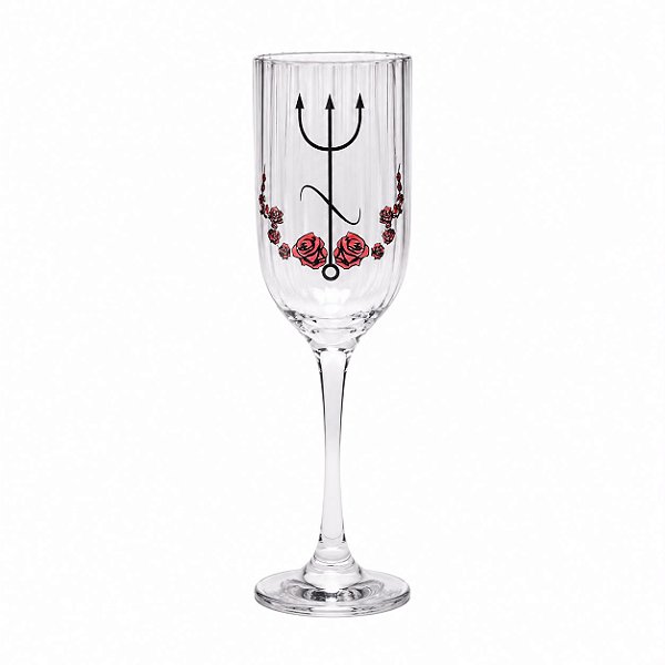 TAÇA DE VIDRO MARIA PADILHA - CHAMPAGNE