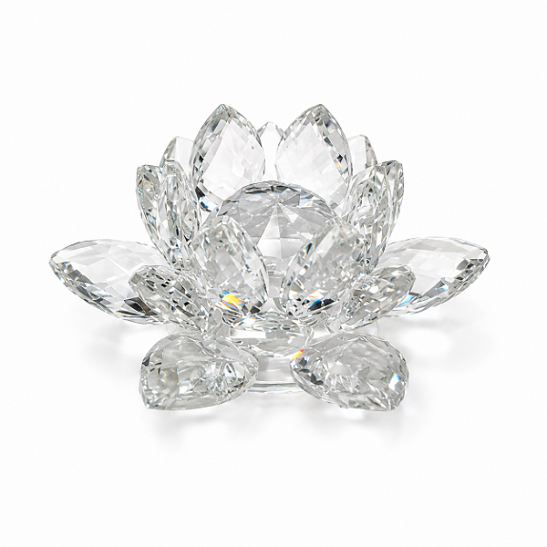 FLOR DE LOTUS EM CRISTAL - TRANSPARENTE