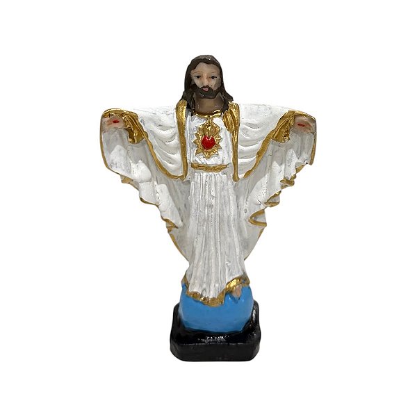 IMAGEM EM RESINA 10 CM JESUS BRAÇOS ABERTOS