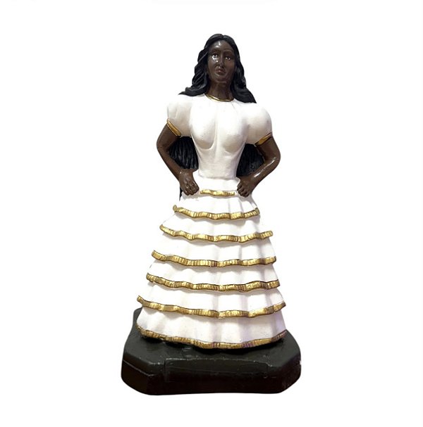 IMAGEM EM GESSO BAIANA ROUPA BRANCA 25CM