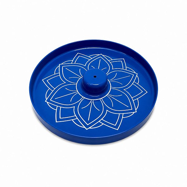 SUPORTE PARA INCENSO MANDALA AZUL ESCURO