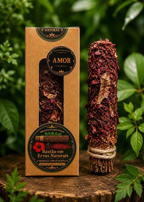 BASTÃO DE ERVAS NATURAIS AMOR