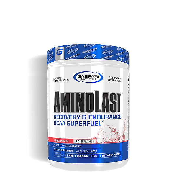 Gaspari Nutrition Aminolast BCAA Aminoácidos 420 GR Fruit Punch - Frutas