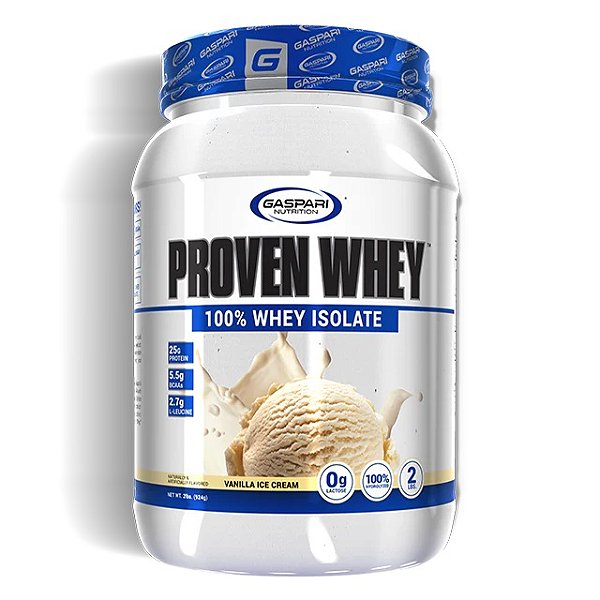Gaspari Nutrition Proven Whey Protein Isolada 2lbs/908G Vanilla Cream