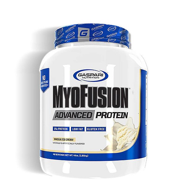 Gaspari Nutrition Myofusion Proteina Importada 4LBS Vanilla Baunilha