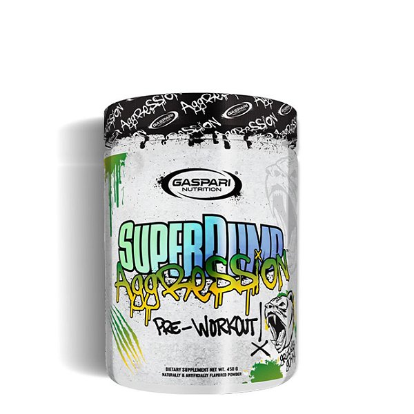 Gaspari Nutrition Pré Treino Super Pump Agression 450g Frutas Vermelhas