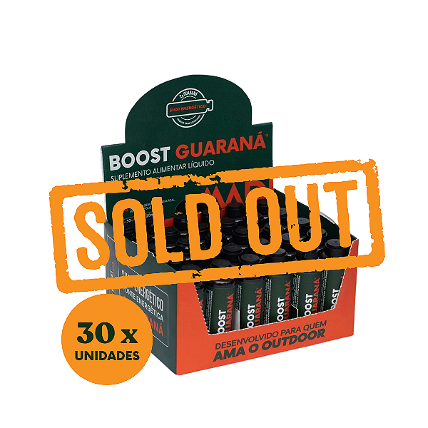 Shot Energético Natural  Boost Guaraná MADI 30 unidades x 20ml