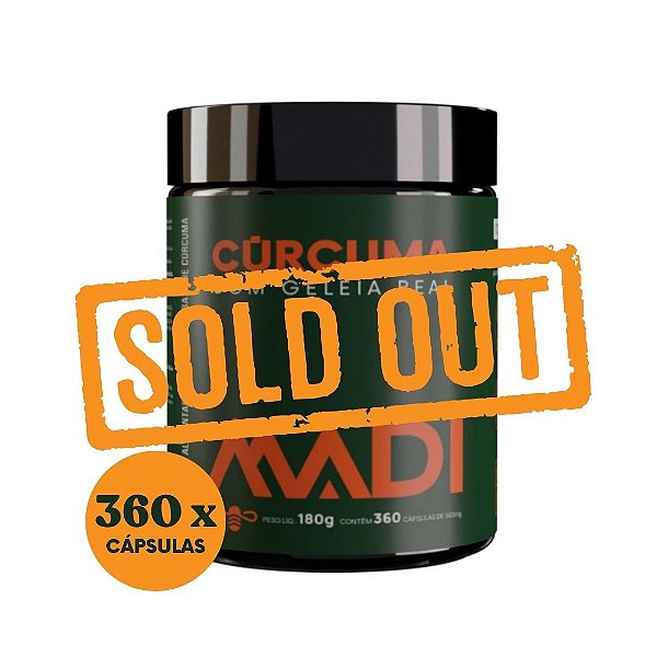 Cúrcuma com Geleia Real MADI 360 Cápsulas