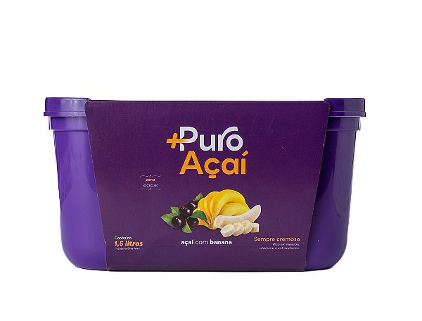 +PURO AÇAÍ COM BANANA 1,5 L CX COM 4