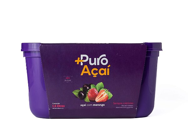 +PURO AÇAÍ COM MORANGO 1,5 L CX COM 4
