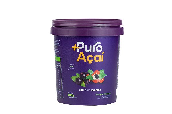 +PURO AÇAÍ COM GUARANÁ 500 ML CX 6 UN