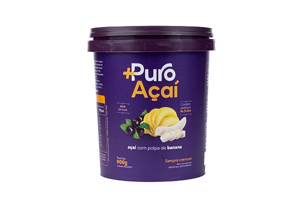 +PURO AÇAÍ COM BANANA 900 ML CX 4 UN