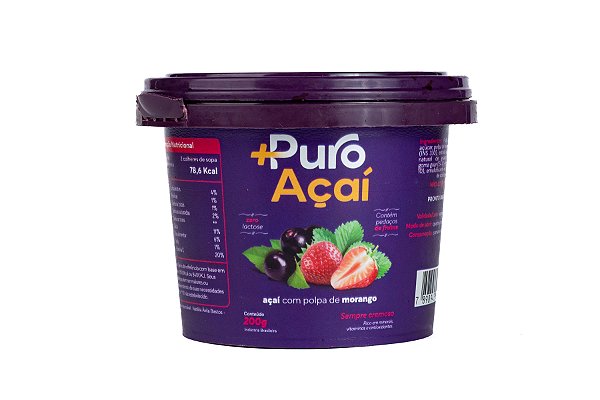 +PURO AÇAÍ COM MORANGO 200 ML CX 12 UN