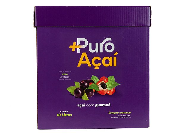 +PURO AÇAÍ COM GUARANÁ 10 L
