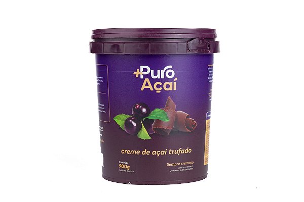 +PURO AÇAÍ TRUFADO 900 ML CX 4 UN