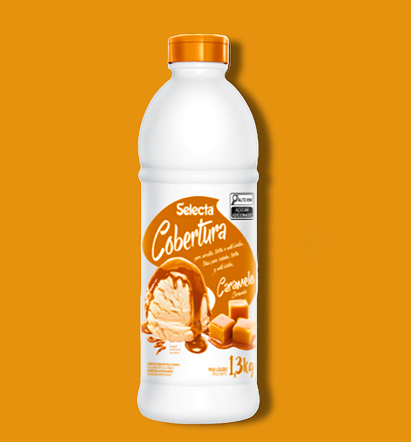 COBERTURA P/TAÇAS CARAMELO - 1,3 KG