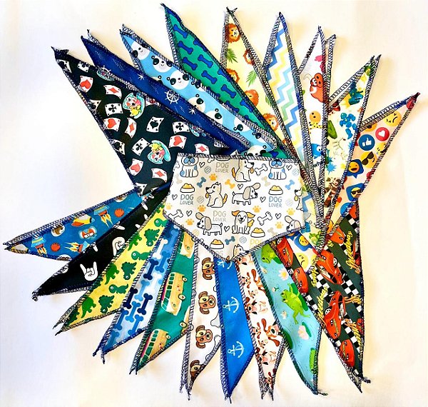 Bandana PP macho tecido Oxford c/10 unidades