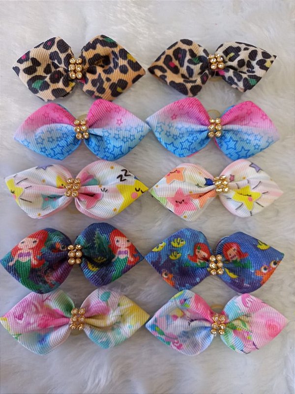 Laço pin up M estampado c/10