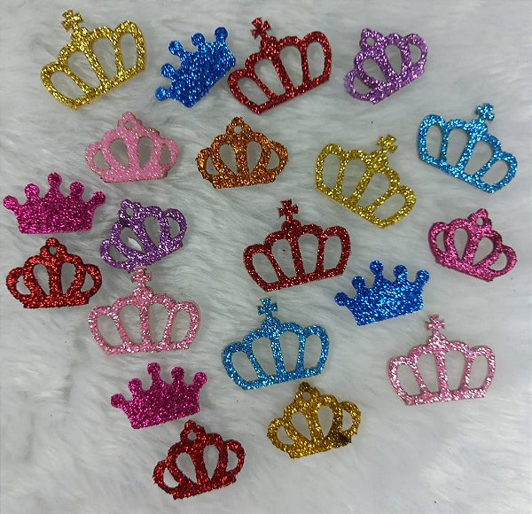Adesivo eva coroas sortidas c/30