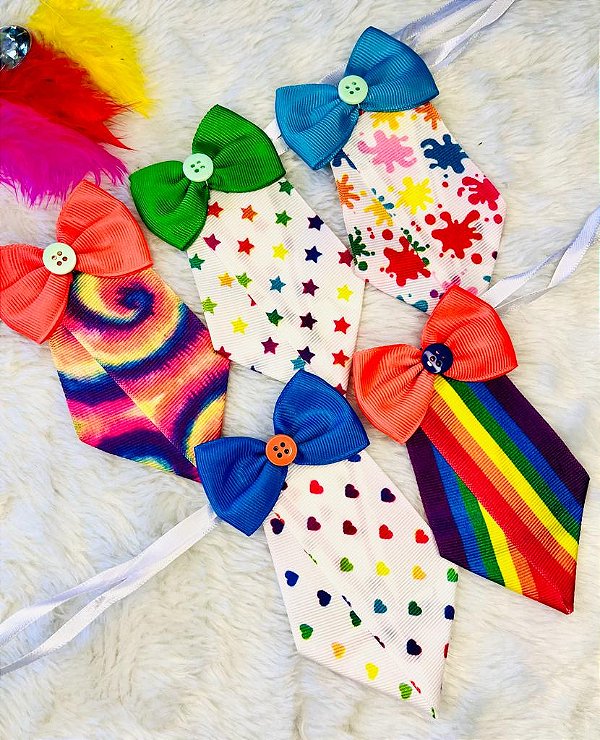 Gravata pug carnaval c/5